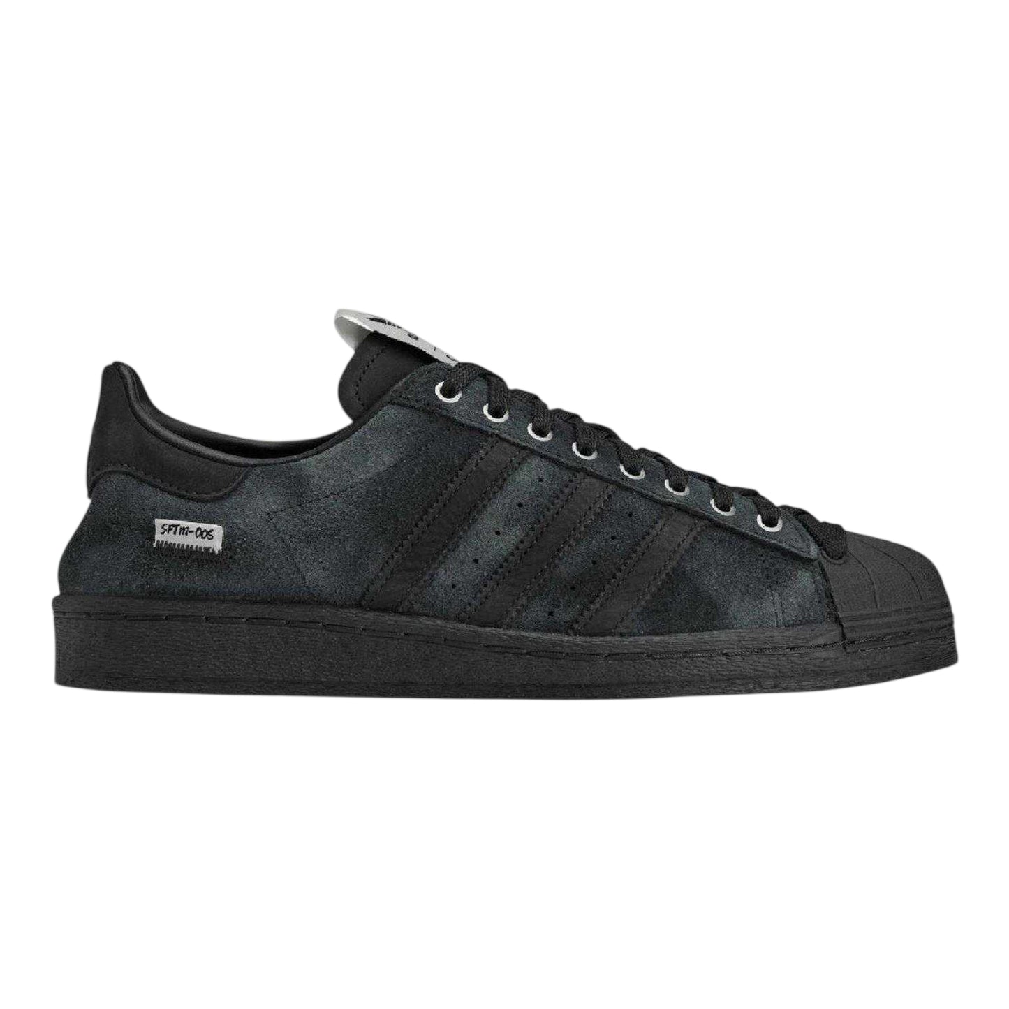 Core Black-Cream - Front - Adidas Mens Originals Superstar 82 Leather Trainers