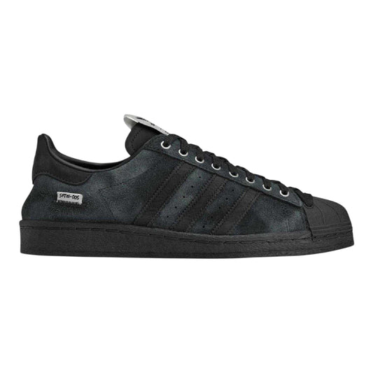 Core Black-Cream - Front - Adidas Mens Originals Superstar 82 Leather Trainers