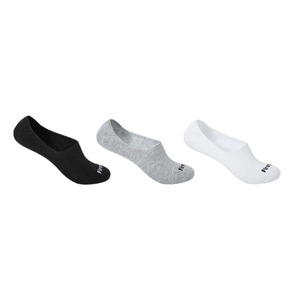 Black-White-Grey - Front - Firetrap Mens Plain Liner Socks (Pack of 3)