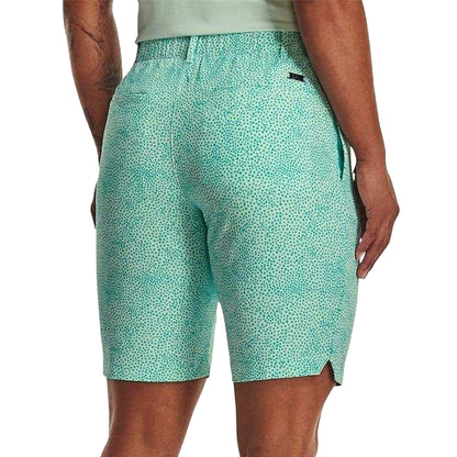 Green - Back - Under Armour Womens-Ladies Lightweight Golf Shorts