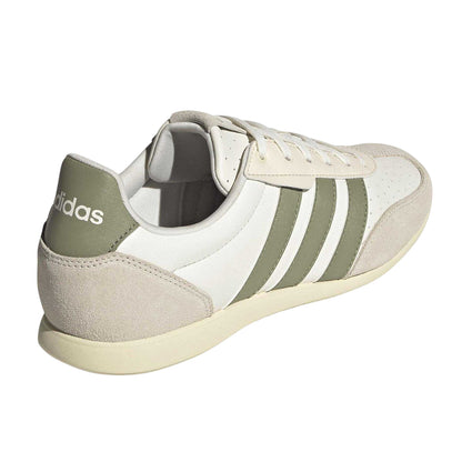 Off White-Green - Back - Adidas Womens-Ladies Barreda Low Trainers