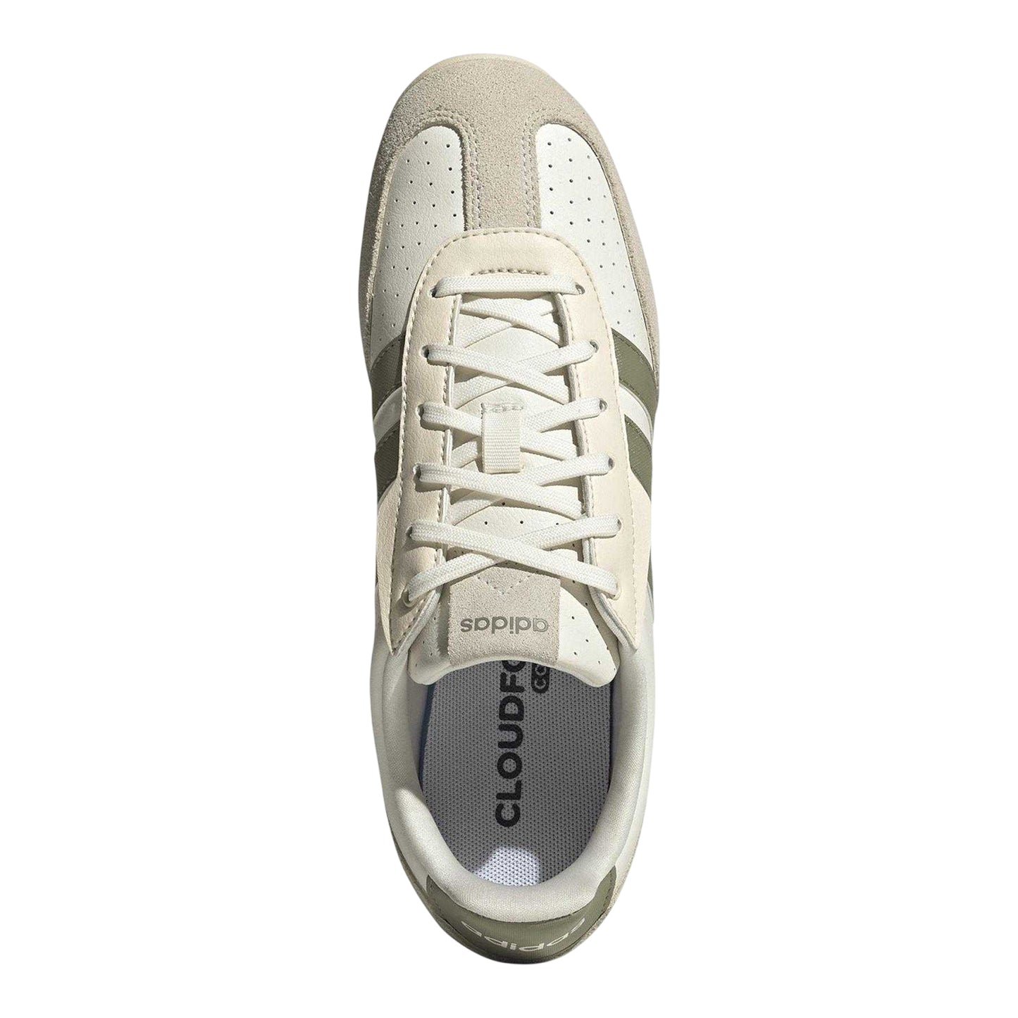 Off White-Green - Lifestyle - Adidas Womens-Ladies Barreda Low Trainers