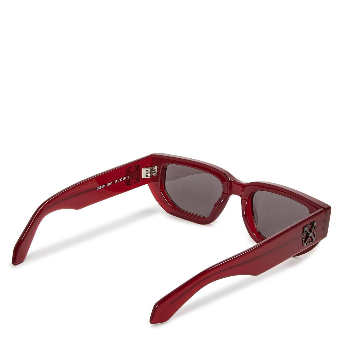 Burgundy-Grey - Front - Off White Unisex Adult Greeley Sunglasses