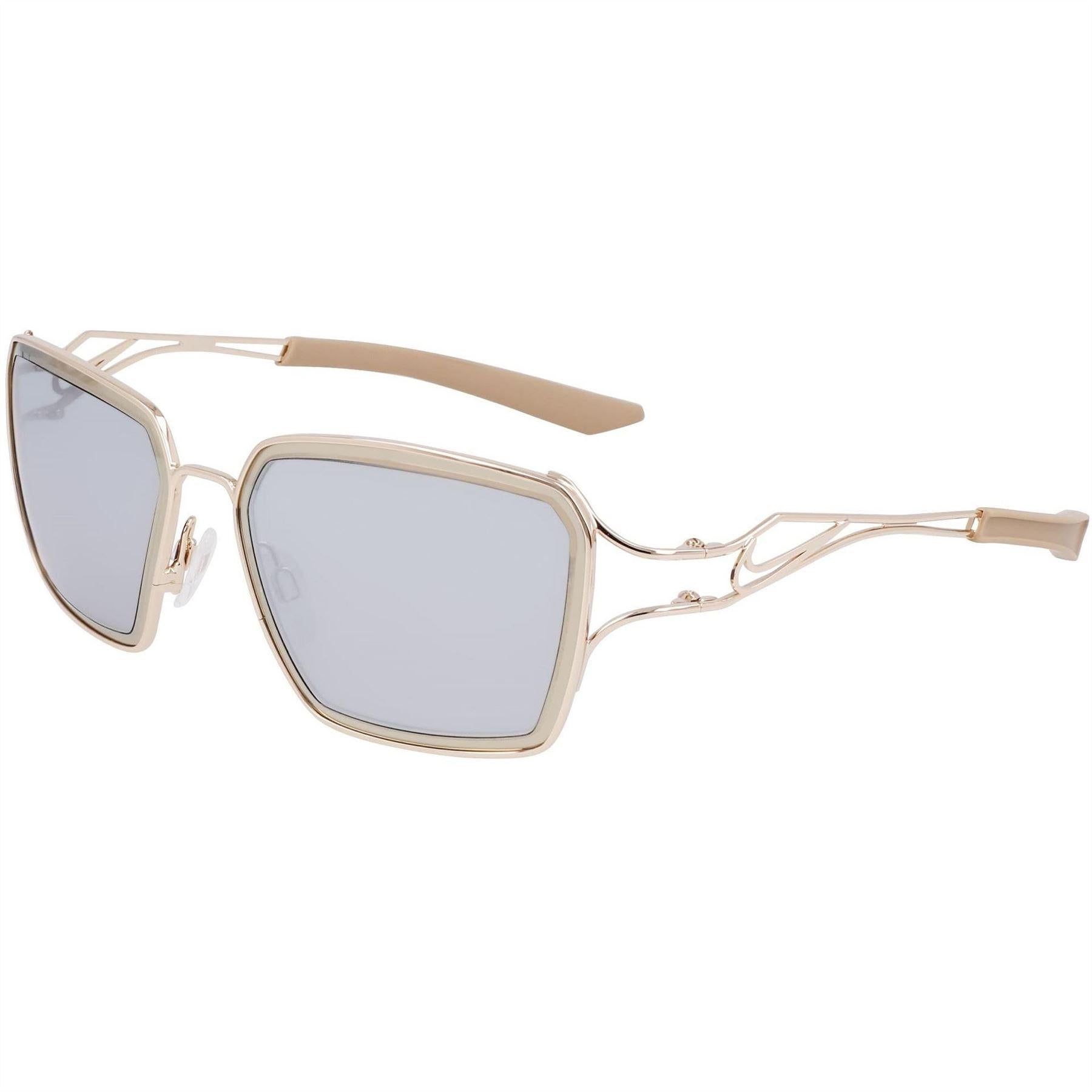 Gold-Silver-Gold - Side - Nike Unisex Adult Square Prism Sunglasses