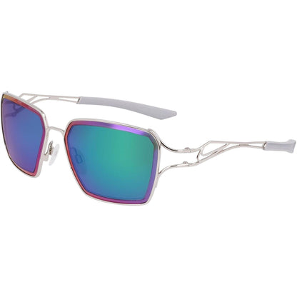 Silver-Green-Infrared - Back - Nike Unisex Adult Square Prism Sunglasses