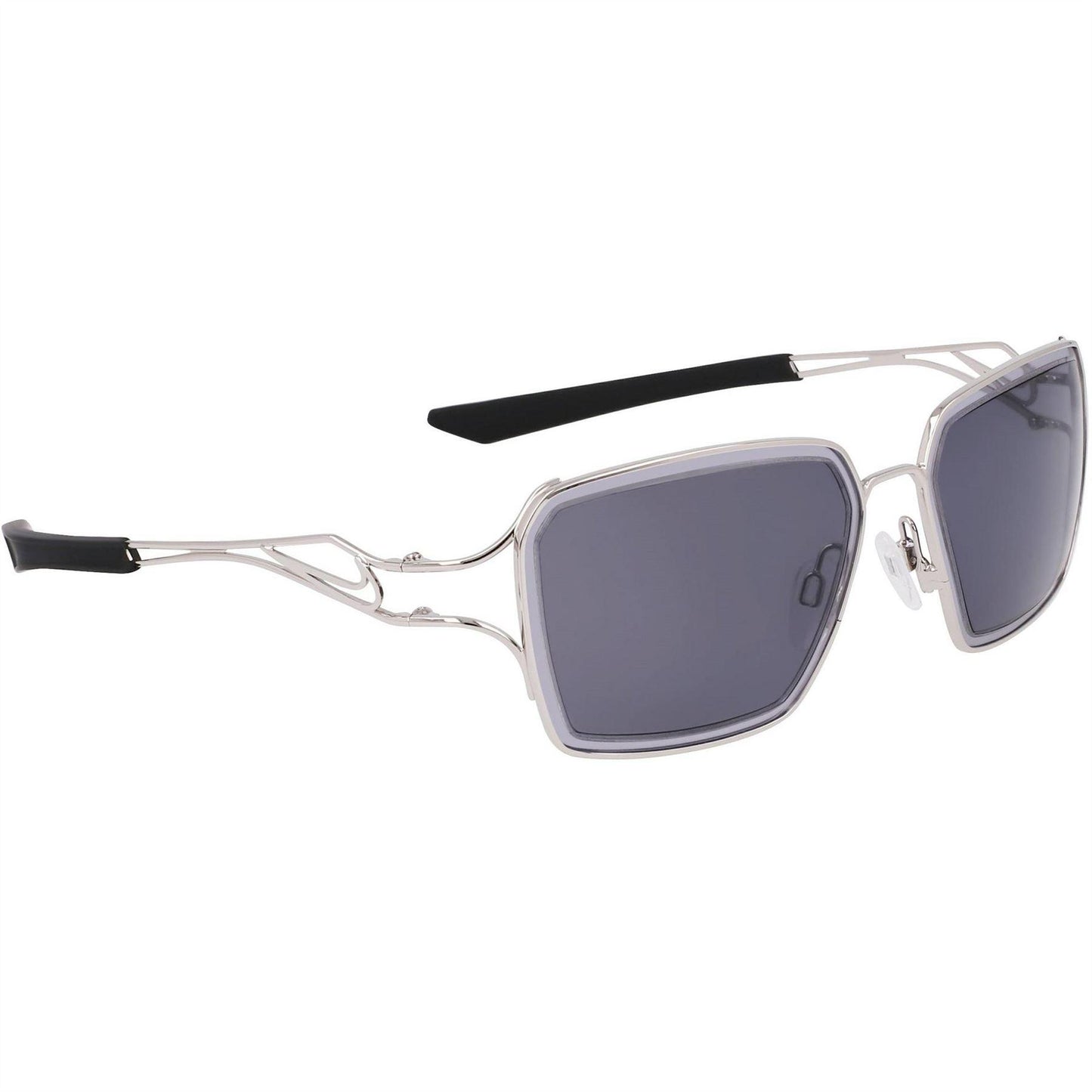 Silver-Grey-Light Grey - Front - Nike Unisex Adult Square Prism Sunglasses