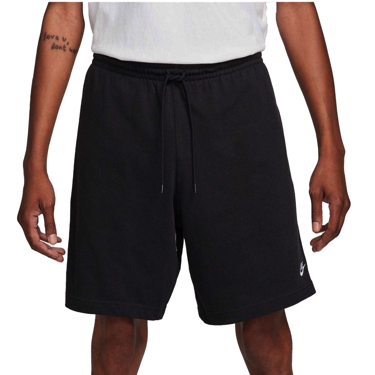 Obsidian Black - Front - Nike Mens Club Embroidered Logo Shorts
