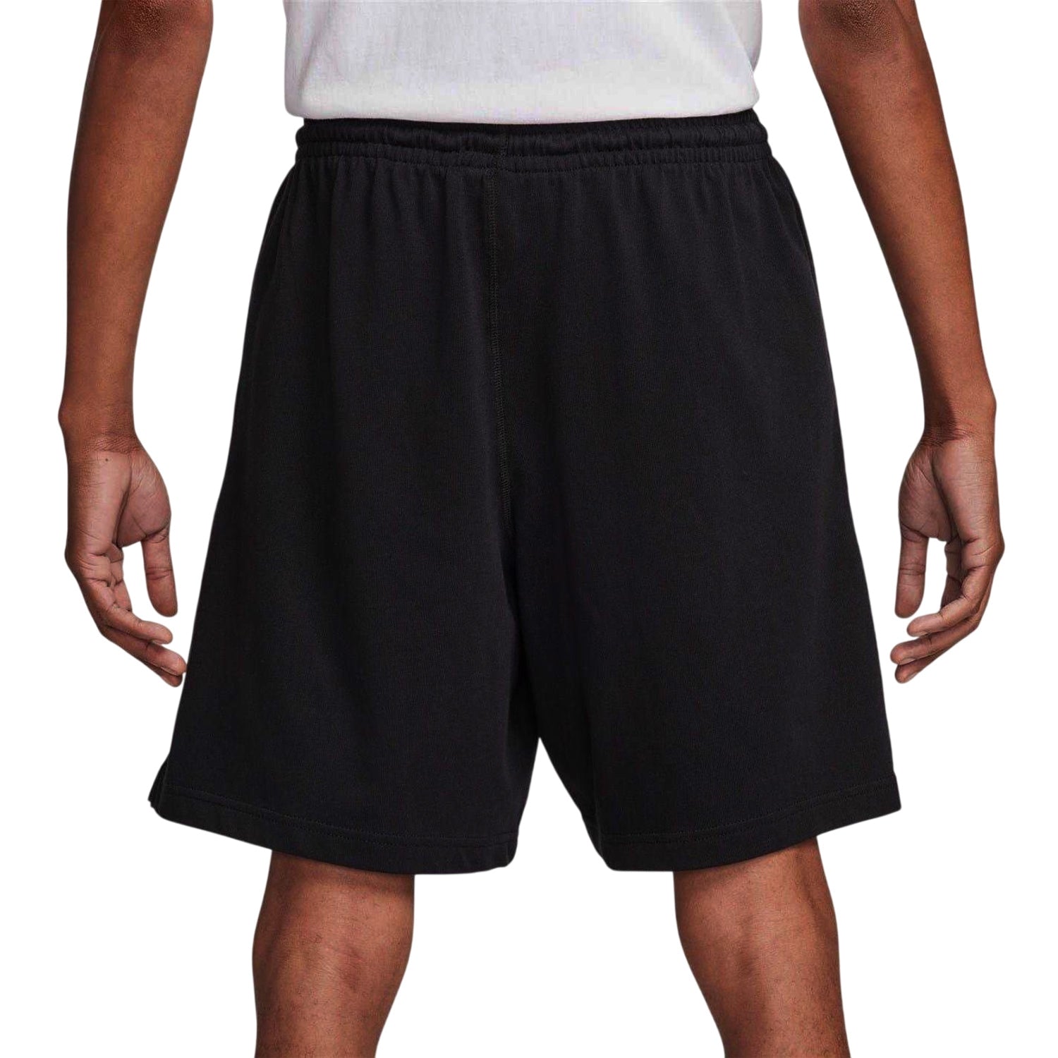 Obsidian Black - Back - Nike Mens Club Embroidered Logo Shorts