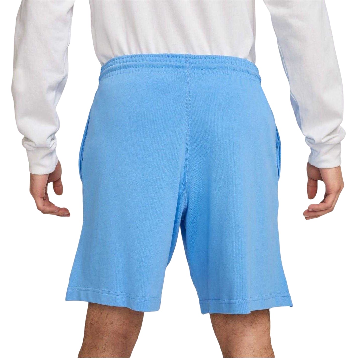 University Blue - Back - Nike Mens Club Embroidered Logo Shorts