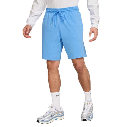University Blue - Side - Nike Mens Club Embroidered Logo Shorts