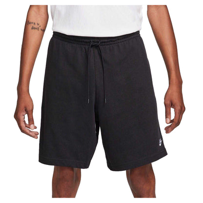 Black - Front - Nike Mens Club Embroidered Logo Shorts