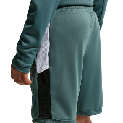 Slate-White - Back - Nike Childrens-Kids Logo Shorts
