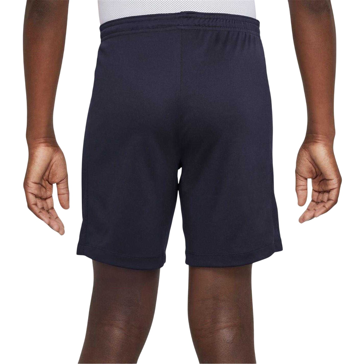 Solid Navy-Solid White - Back - Nike Childrens-Kids Logo Shorts