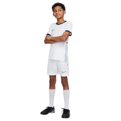 White-Black - Side - Nike Childrens-Kids Logo Shorts