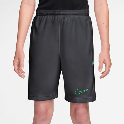 Grey-Black-Green - Front - Nike Childrens-Kids Logo Shorts