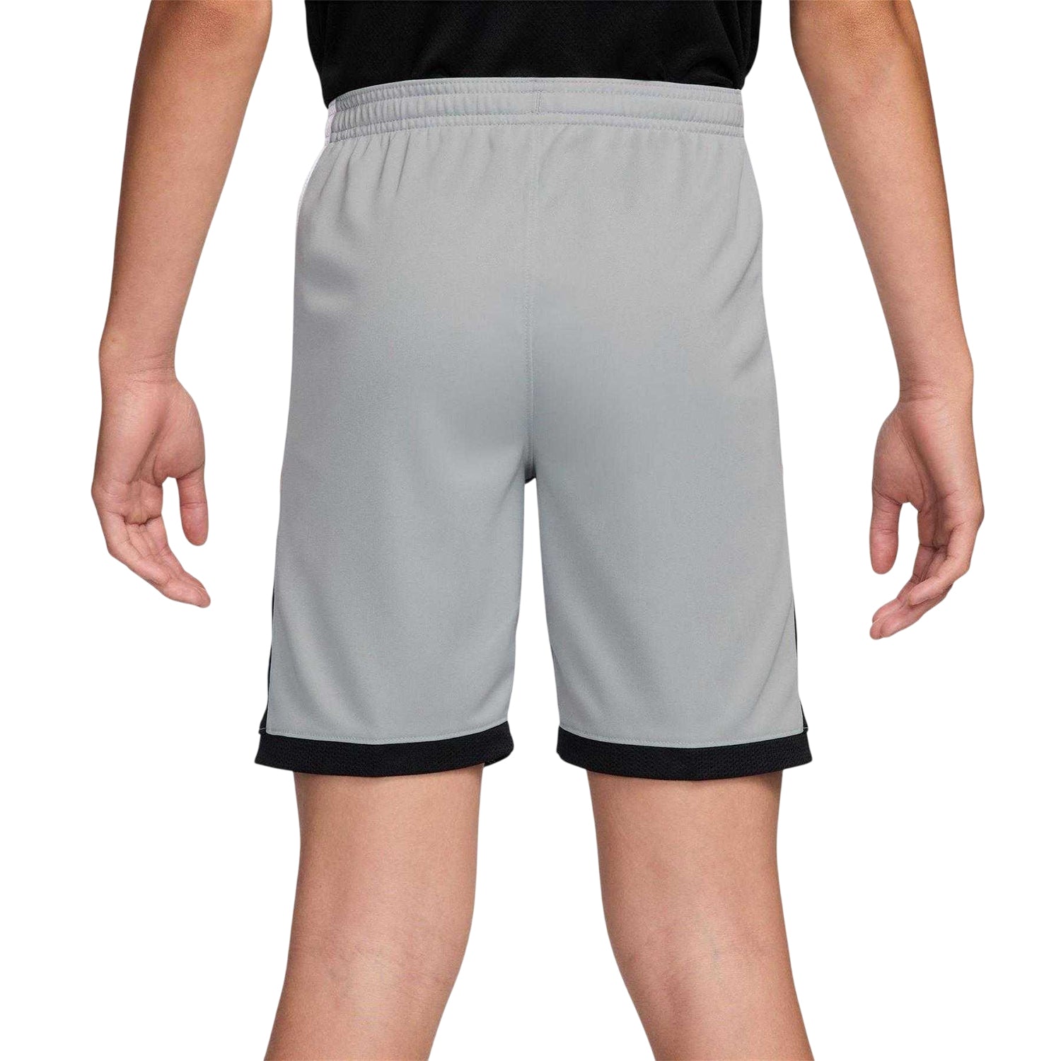 Grey-Gold - Back - Nike Childrens-Kids Logo Shorts