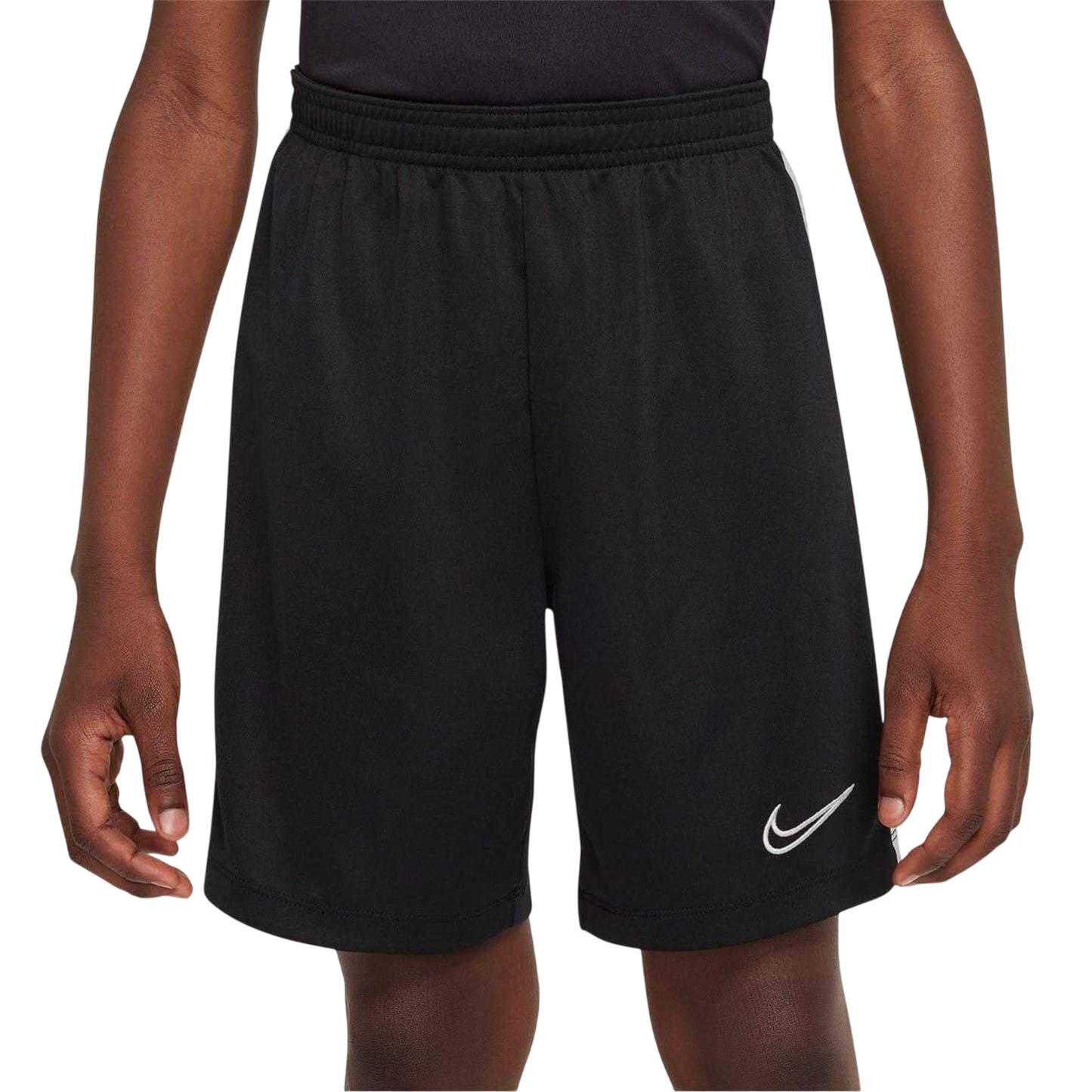 Black-White - Front - Nike Childrens-Kids Logo Shorts