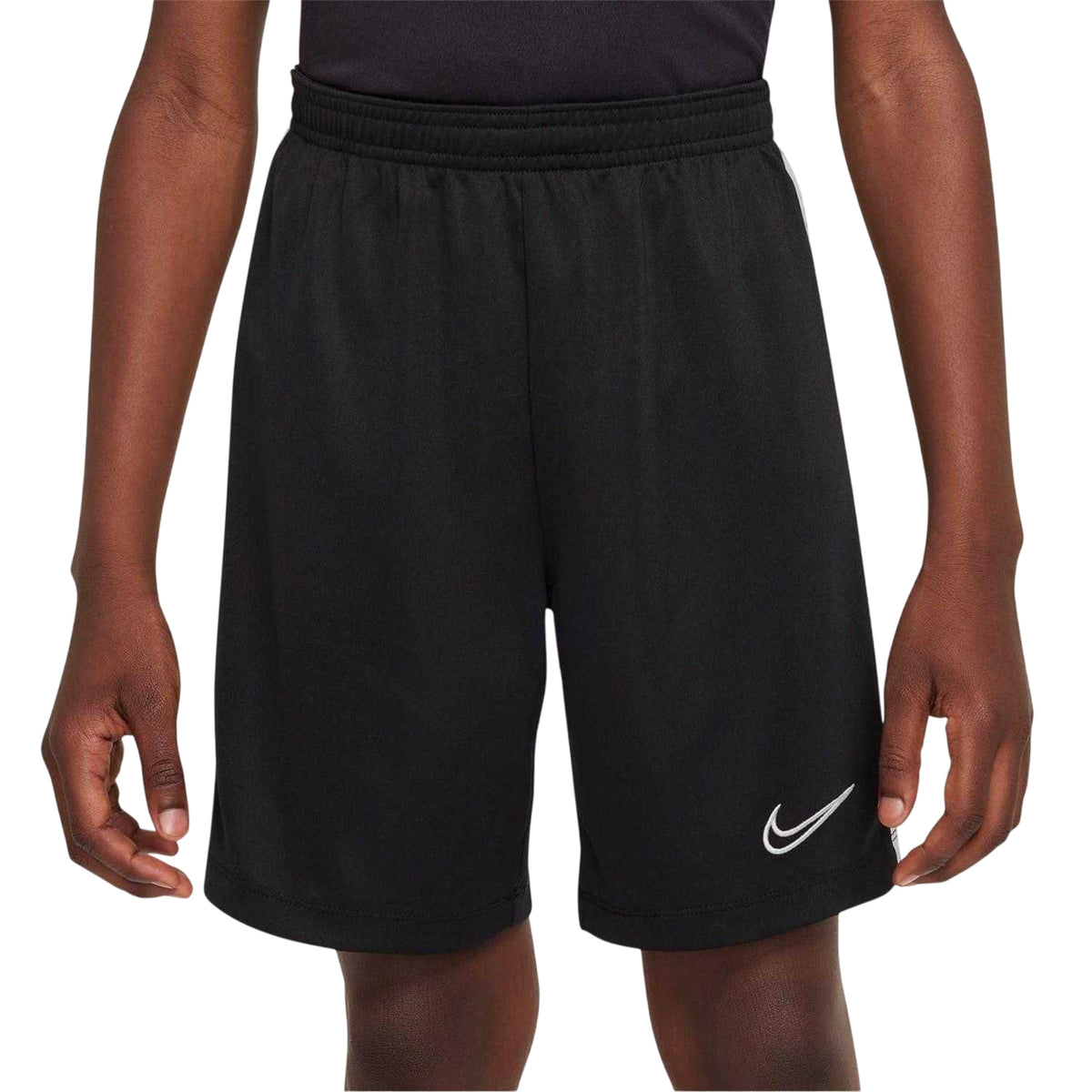 Black-White - Front - Nike Childrens-Kids Logo Shorts