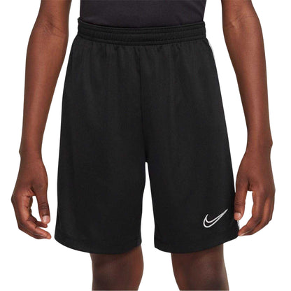 Black-White - Front - Nike Childrens-Kids Logo Shorts