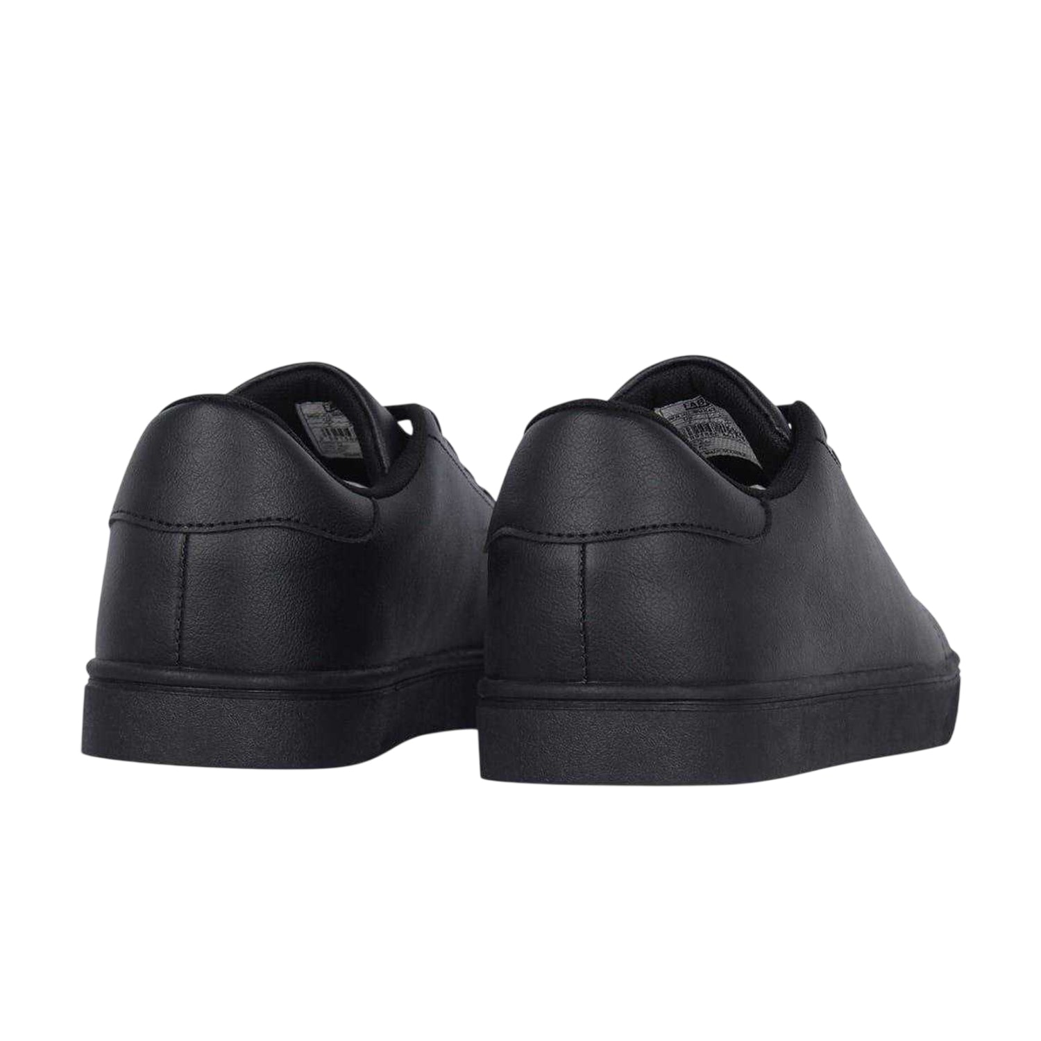 Black - Back - Fabric Childrens-Kids Textile Low Trainers