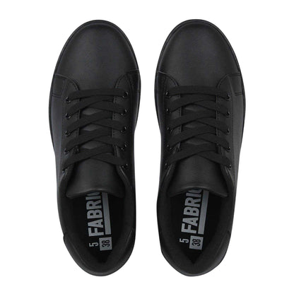 Black - Lifestyle - Fabric Childrens-Kids Textile Low Trainers