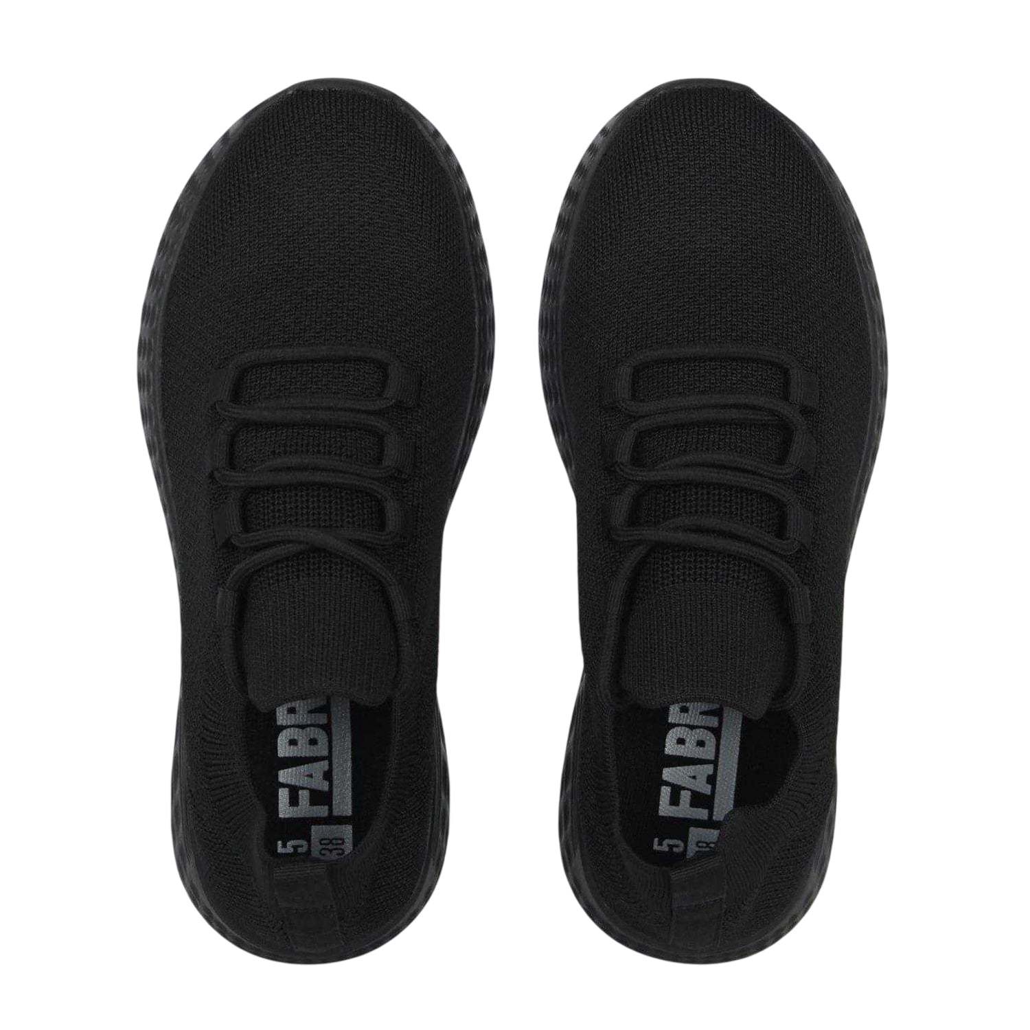 Black - Lifestyle - Fabric Childrens-Kids Santo Mesh Lace Up Trainers