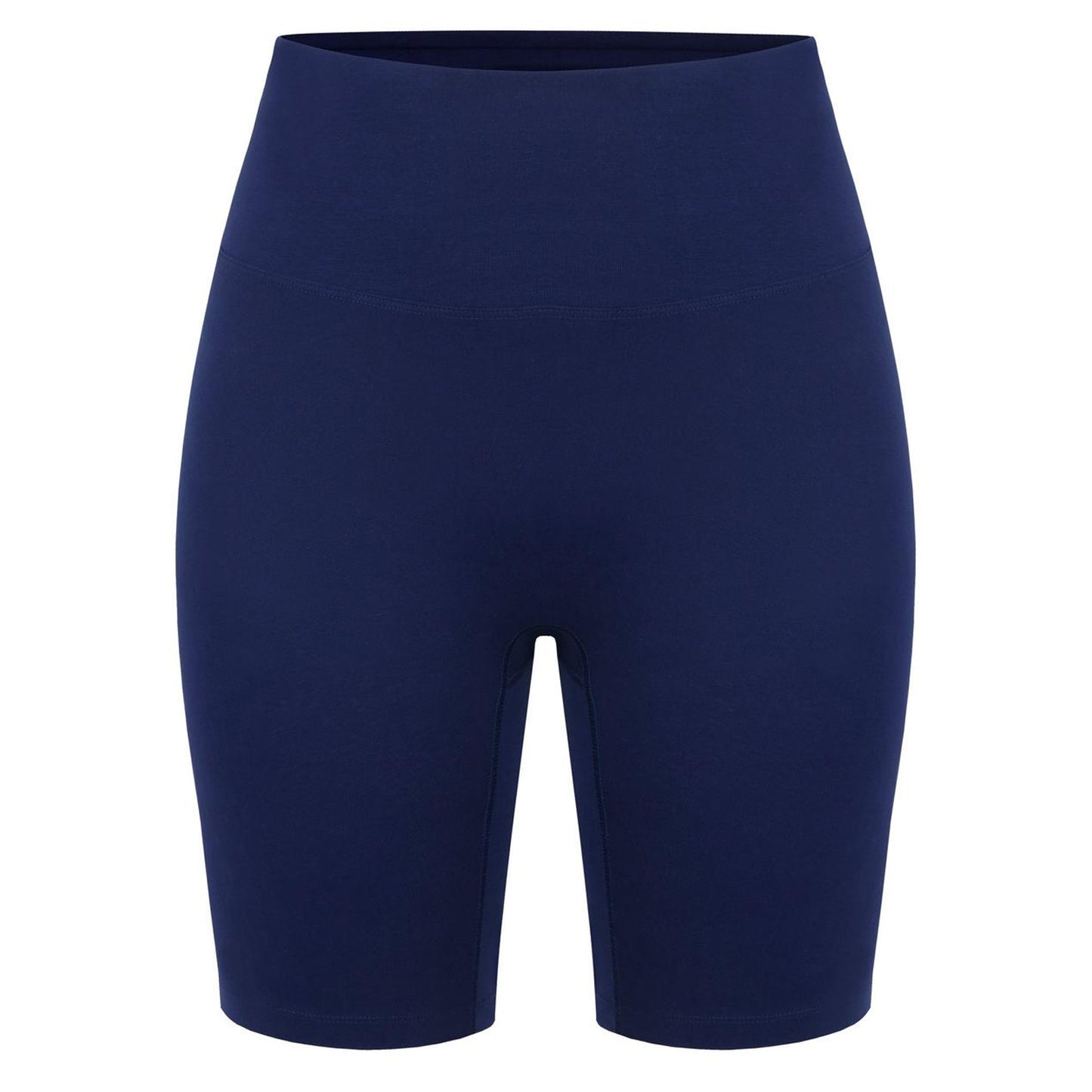 Navy - Front - Miso Womens-Ladies High Waist Cycling Shorts