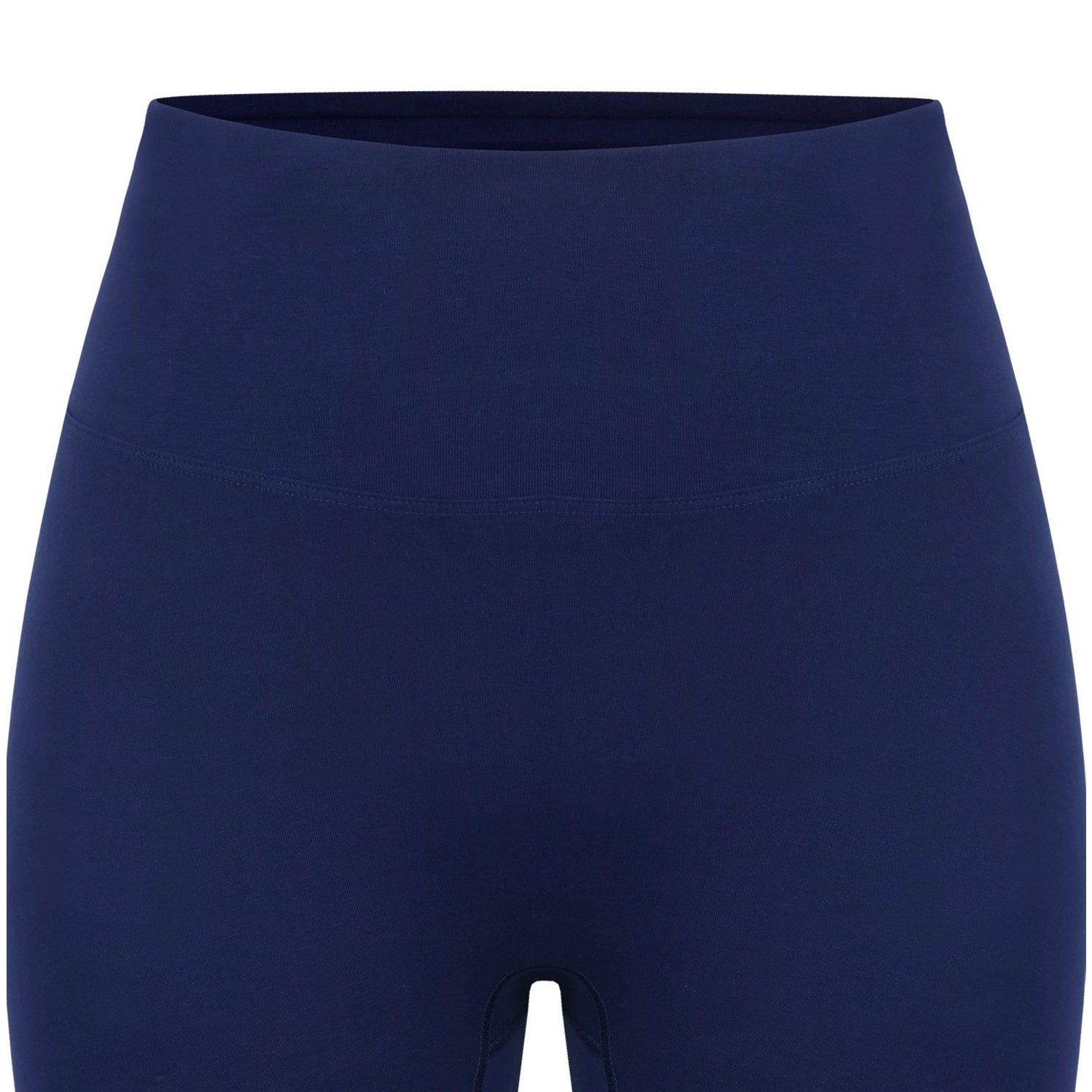 Navy - Side - Miso Womens-Ladies High Waist Cycling Shorts