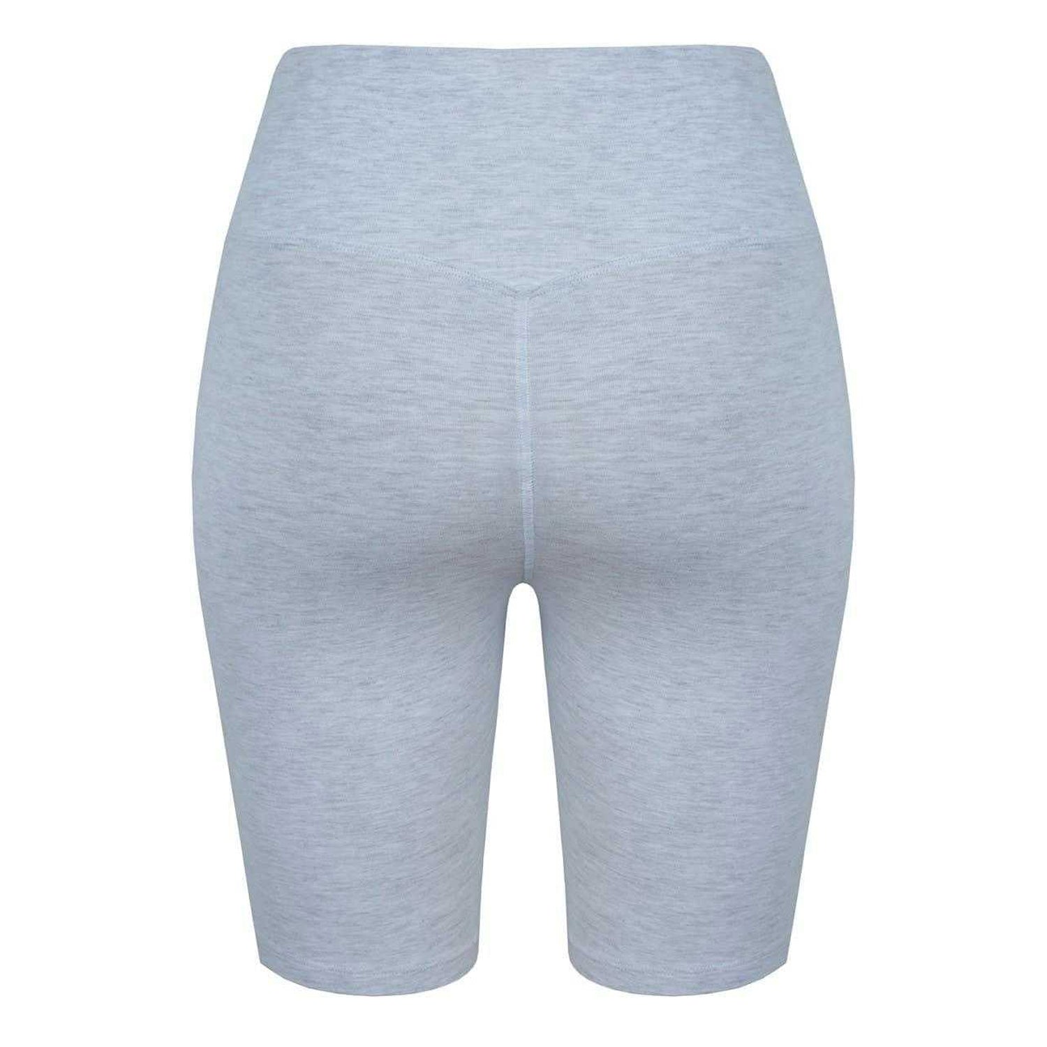 Ice Marl - Back - Miso Womens-Ladies High Waist Cycling Shorts