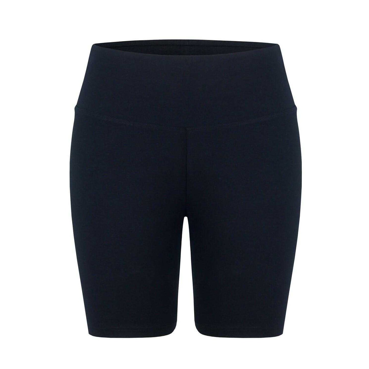 Black - Front - Miso Womens-Ladies High Waist Cycling Shorts
