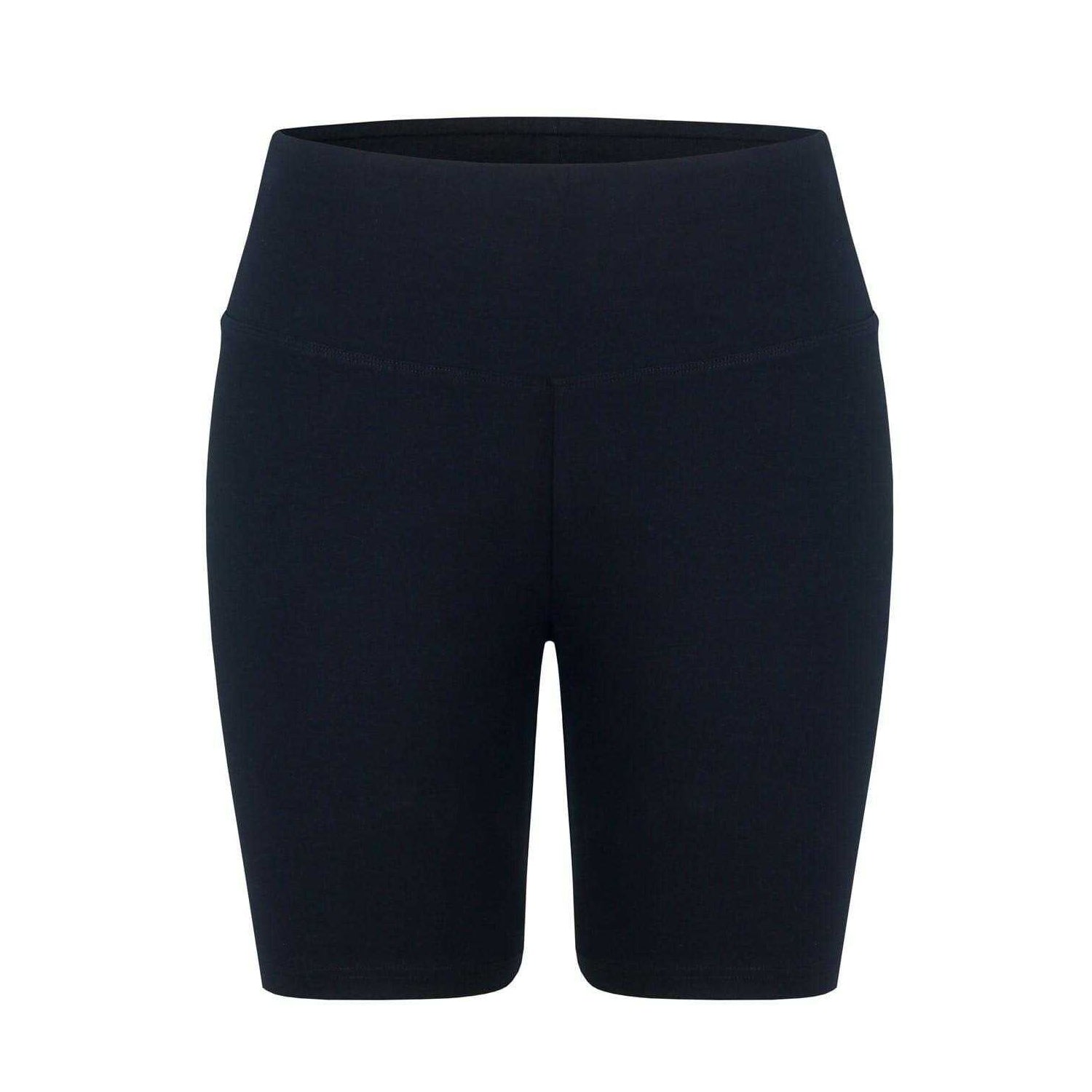 Black - Front - Miso Womens-Ladies High Waist Cycling Shorts