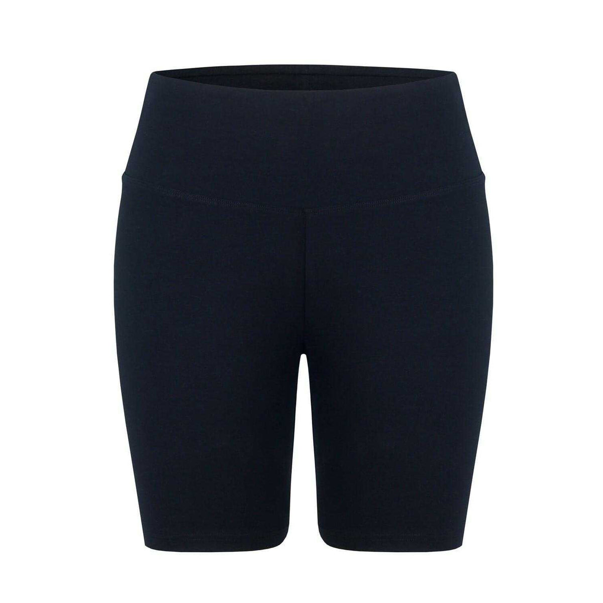 Black - Front - Miso Womens-Ladies High Waist Cycling Shorts