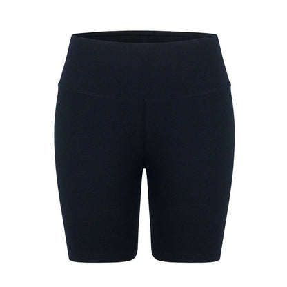 Black - Front - Miso Womens-Ladies High Waist Cycling Shorts