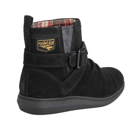Black - Back - Rocket Dog Womens-Ladies Mint Suede Ankle Boots
