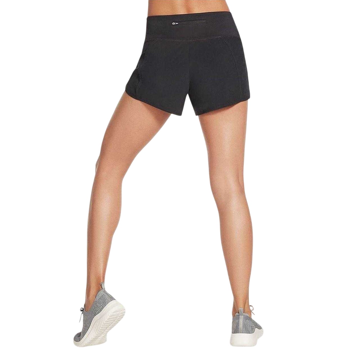 Black - Back - Skechers Womens-Ladies Gopro Running Shorts