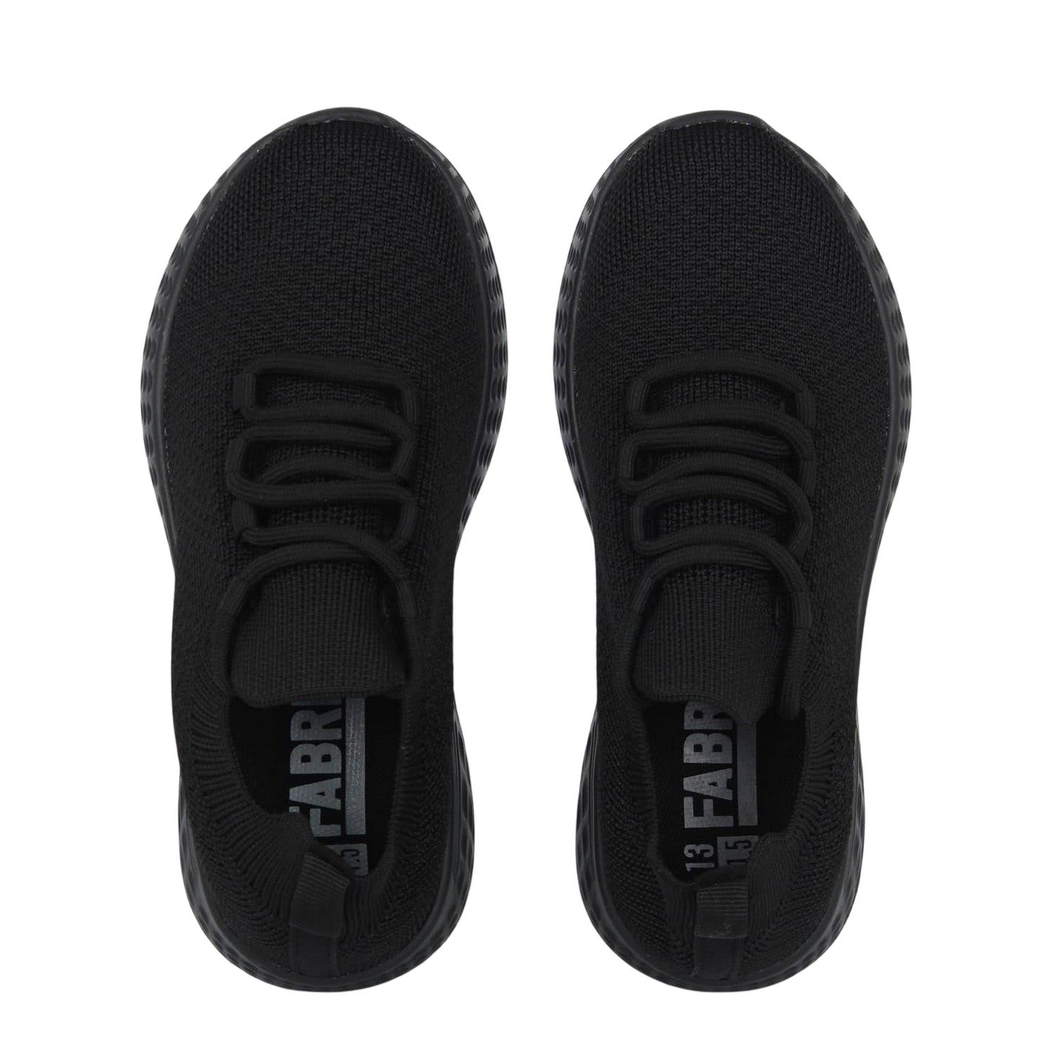 Black - Lifestyle - Fabric Childrens-Kids Santo Knitted Trainers