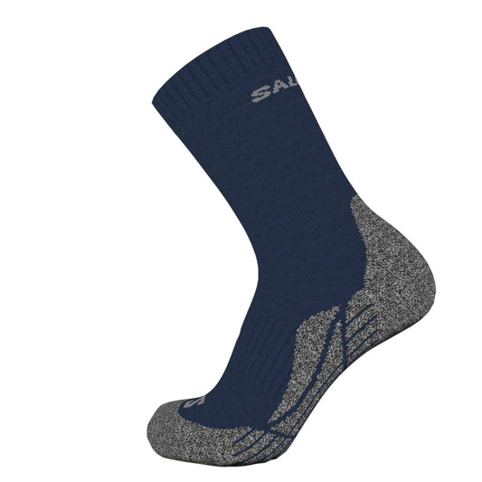 Navy-Grey - Front - Salomon Unisex Adult Ultra Access Boot Socks (Pack of 2)