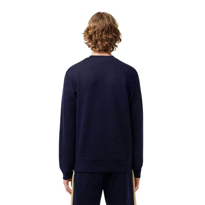 Navy - Back - Lacoste Mens Colour Block Classic Sweatshirt