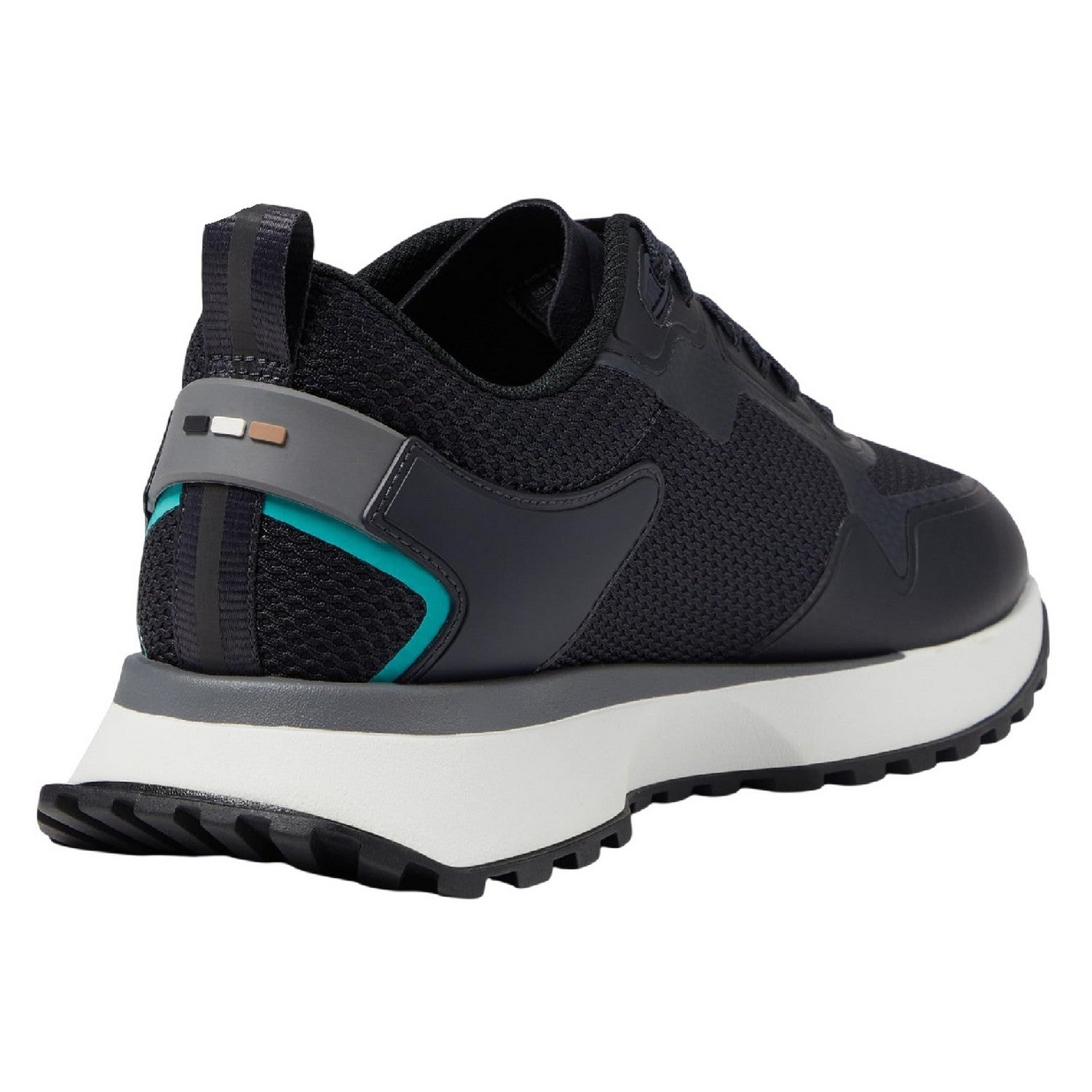 Dark Blue - Back - Boss Mens Jonah Reflective Mesh Trainers