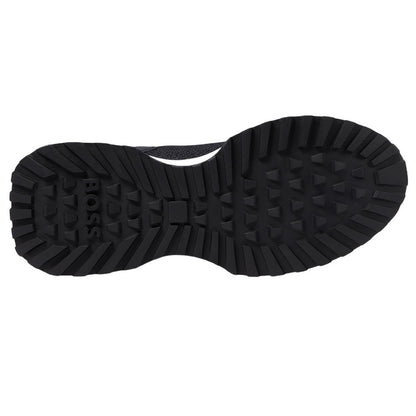 Dark Blue - Lifestyle - Boss Mens Jonah Reflective Mesh Trainers
