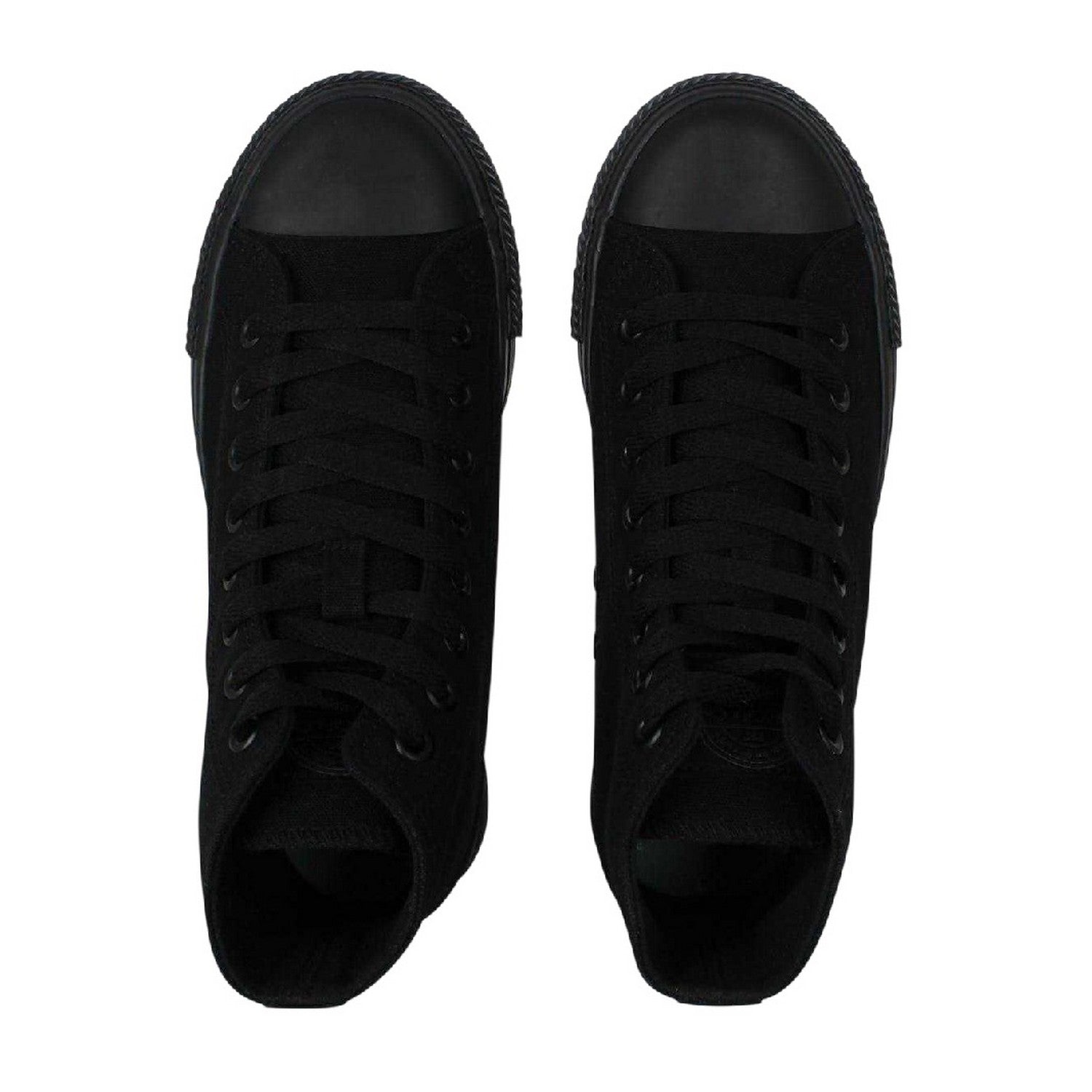 Black - Lifestyle - SoulCal Womens-Ladies Canvas High-top Platform High Top Trainers