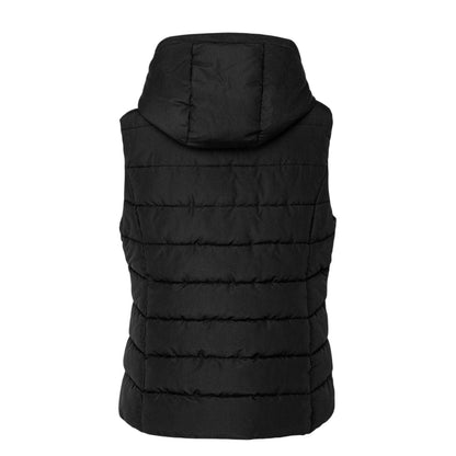 Black - Back - Slazenger Womens-Ladies Polyester Padded Gilet