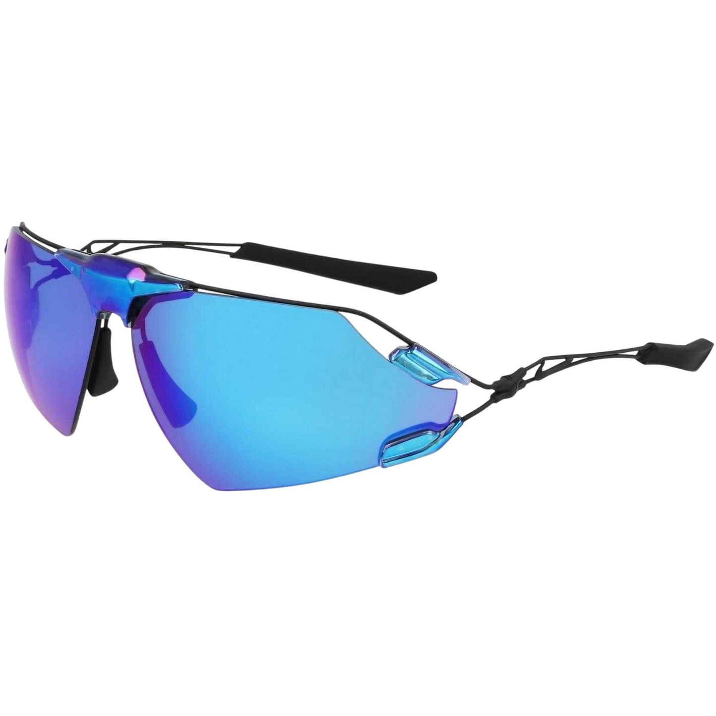 Blue - Back - Nike Mens Zeus Wrap Around Sport Sunglasses