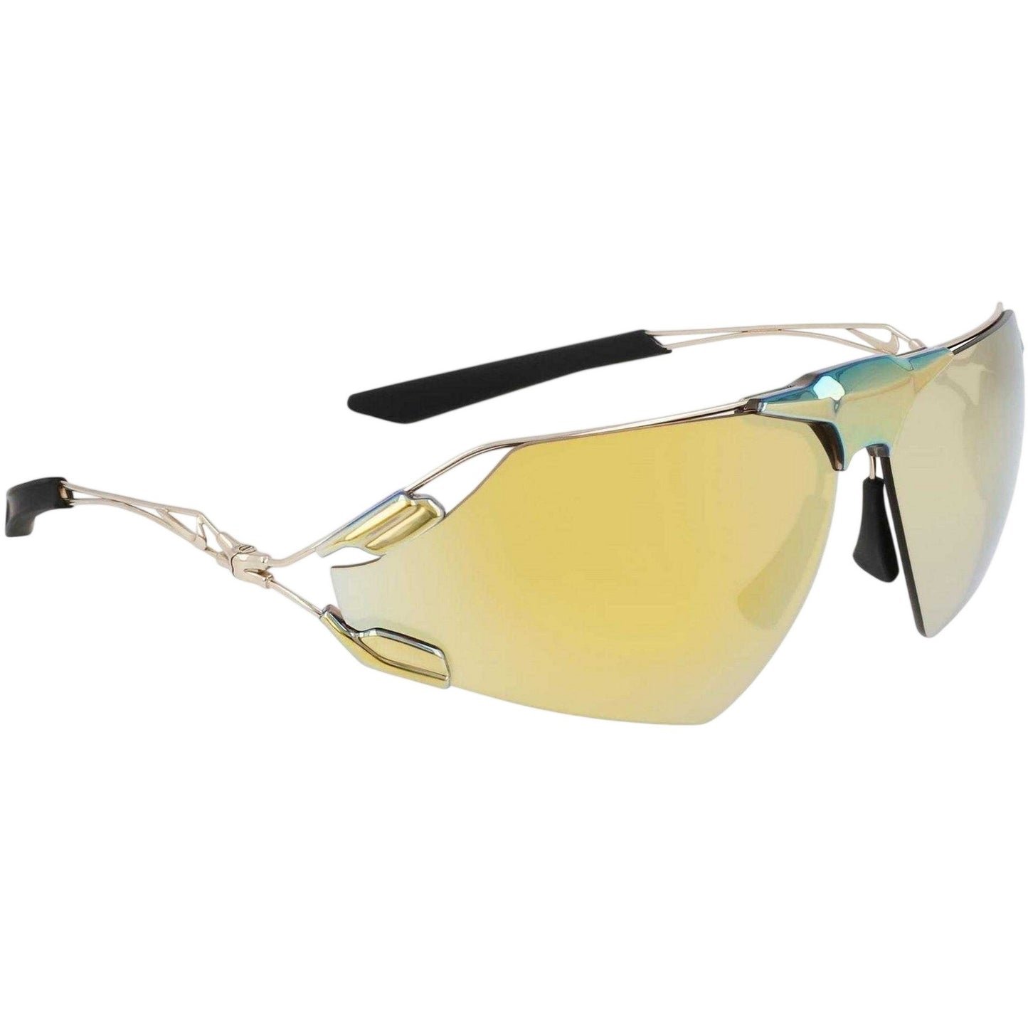 Gold - Front - Nike Mens Zeus Wrap Around Sport Sunglasses