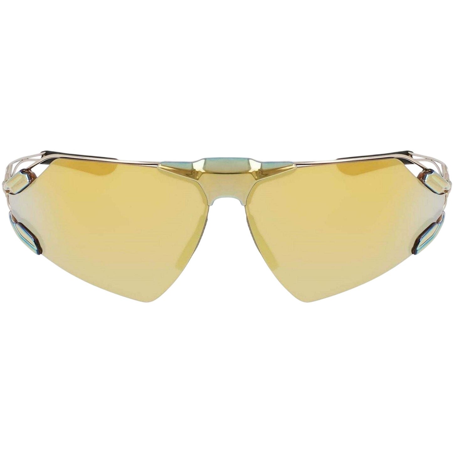 Gold - Side - Nike Mens Zeus Wrap Around Sport Sunglasses