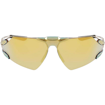 Gold - Side - Nike Mens Zeus Wrap Around Sport Sunglasses