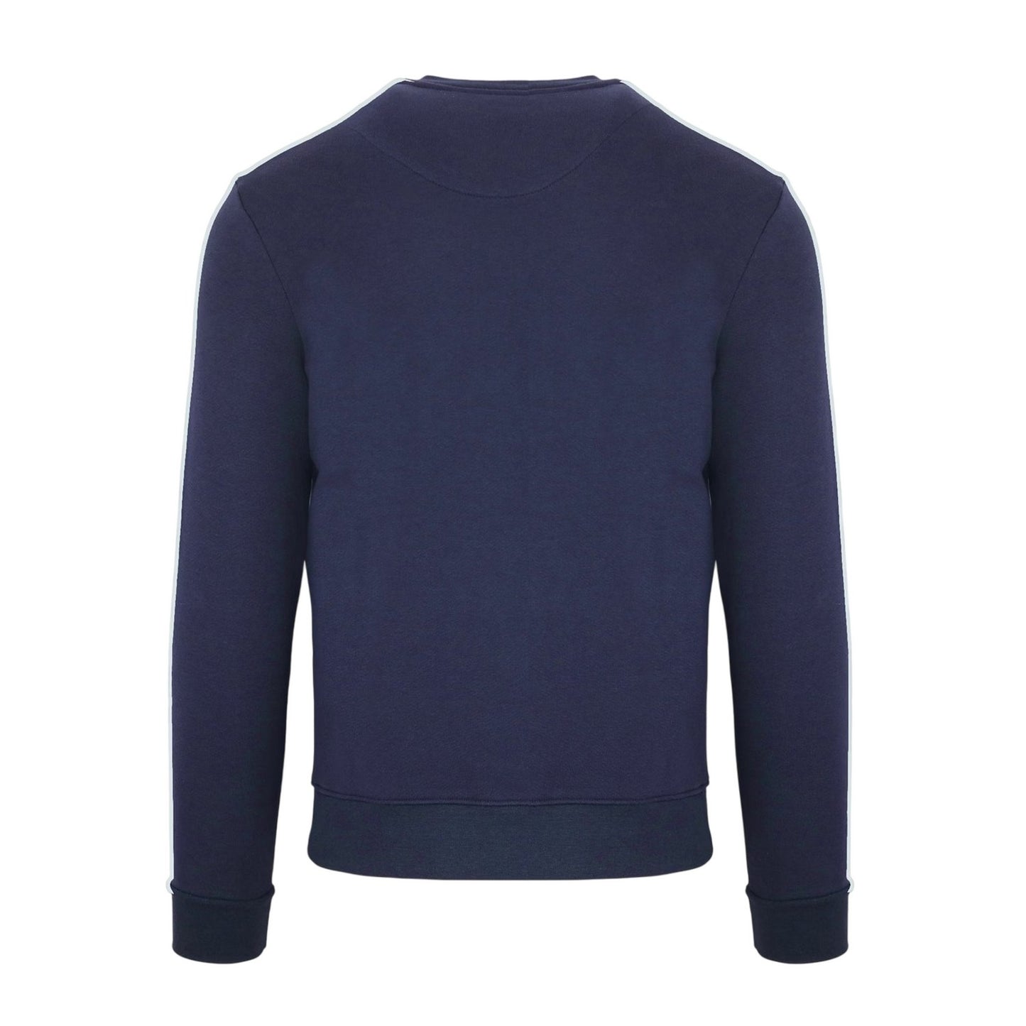 Navy - Back - Aquascutum Mens Crew Neck Regular Sweatshirt
