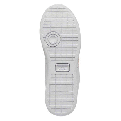 White-Light Pink - Side - Lacoste Womens-Ladies Carnaby Leather Flat Trainers
