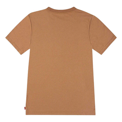Brown - Back - Levis Boys Batwing Logo T-Shirt