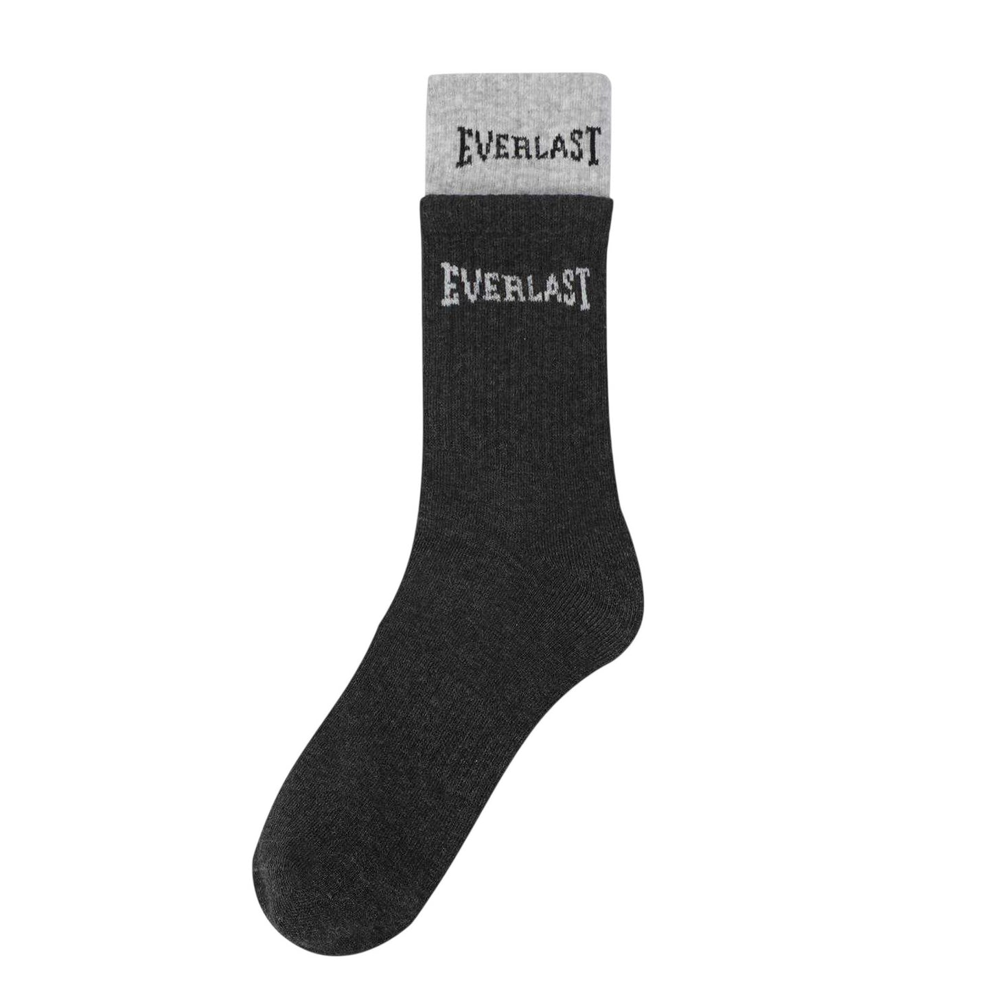 Multicoloured - Side - Everlast Mens Ribbed Crew Socks (Pack of 2)